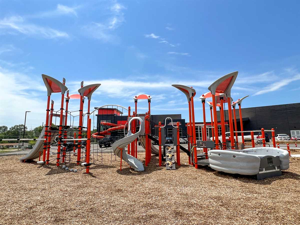 Outdoor playground at Jefferson Community Center facility